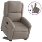 vidaXL Relaxsessel mit Aufstehhilfe Taupe Stoff vidaXL Relaxsessel mit Aufstehhilfe Taupe Stoff