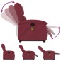 vidaXL Massagesessel mit Aufstehhilfe Weinrot Stoff vidaXL Massagesessel mit Aufstehhilfe Weinrot Stoff