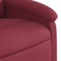vidaXL Massagesessel mit Aufstehhilfe Weinrot Stoff vidaXL Massagesessel mit Aufstehhilfe Weinrot Stoff