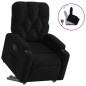 vidaXL Relaxsessel mit Aufstehhilfe Schwarz Stoff vidaXL Relaxsessel mit Aufstehhilfe Schwarz Stoff