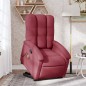 vidaXL Massagesessel mit Aufstehhilfe Weinrot Stoff vidaXL Massagesessel mit Aufstehhilfe Weinrot Stoff