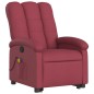 vidaXL Massagesessel mit Aufstehhilfe Weinrot Stoff vidaXL Massagesessel mit Aufstehhilfe Weinrot Stoff