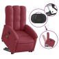 vidaXL Massagesessel mit Aufstehhilfe Weinrot Stoff vidaXL Massagesessel mit Aufstehhilfe Weinrot Stoff