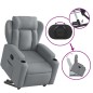 vidaXL Relaxsessel mit Aufstehhilfe Hellgrau Stoff vidaXL Relaxsessel mit Aufstehhilfe Hellgrau Stoff