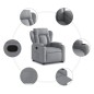 vidaXL Relaxsessel mit Aufstehhilfe Hellgrau Stoff vidaXL Relaxsessel mit Aufstehhilfe Hellgrau Stoff