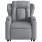 vidaXL Massagesessel mit Aufstehhilfe Hellgrau Stoff vidaXL Massagesessel mit Aufstehhilfe Hellgrau Stoff