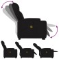 vidaXL Massagesessel mit Aufstehhilfe Schwarz Stoff vidaXL Massagesessel mit Aufstehhilfe Schwarz Stoff