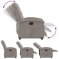 vidaXL Relaxsessel mit Aufstehhilfe Elektrisch Taupe Stoff vidaXL Relaxsessel mit Aufstehhilfe Elektrisch Taupe Stoff