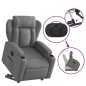 vidaXL Relaxsessel mit Aufstehhilfe Elektrisch Dunkelgrau Stoff vidaXL Relaxsessel mit Aufstehhilfe Elektrisch Dunkelgrau Stoff
