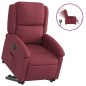 vidaXL Relaxsessel mit Aufstehhilfe Elektrisch Weinrot Stoff vidaXL Relaxsessel mit Aufstehhilfe Elektrisch Weinrot Stoff
