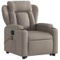 vidaXL Elektrischer Massagesessel mit Aufstehhilfe Taupe Stoff vidaXL Elektrischer Massagesessel mit Aufstehhilfe Taupe Stoff