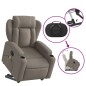 vidaXL Elektrischer Massagesessel mit Aufstehhilfe Taupe Stoff vidaXL Elektrischer Massagesessel mit Aufstehhilfe Taupe Stoff