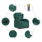 vidaXL Elektrischer Massagesessel mit Aufstehhilfe Dunkelgrün Stoff vidaXL Elektrischer Massagesessel mit Aufstehhilfe Dunkelgrün Stoff
