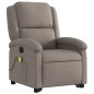vidaXL Elektrischer Massagesessel mit Aufstehhilfe Taupe Stoff vidaXL Elektrischer Massagesessel mit Aufstehhilfe Taupe Stoff
