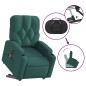 vidaXL Elektrischer Massagesessel mit Aufstehhilfe Dunkelgrün Stoff vidaXL Elektrischer Massagesessel mit Aufstehhilfe Dunkelgrün Stoff