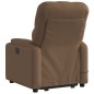 vidaXL Elektrischer Massagesessel mit Aufstehhilfe Braun Stoff vidaXL Elektrischer Massagesessel mit Aufstehhilfe Braun Stoff