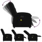 vidaXL Elektrischer Massagesessel mit Aufstehhilfe Schwarz Stoff vidaXL Elektrischer Massagesessel mit Aufstehhilfe Schwarz Stoff