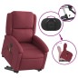 vidaXL Elektrischer Massagesessel mit Aufstehhilfe Weinrot Stoff vidaXL Elektrischer Massagesessel mit Aufstehhilfe Weinrot Stoff