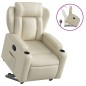 vidaXL Relaxsessel mit Aufstehhilfe Creme Kunstleder vidaXL Relaxsessel mit Aufstehhilfe Creme Kunstleder
