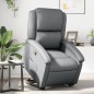 vidaXL Relaxsessel mit Aufstehhilfe Grau Kunstleder vidaXL Relaxsessel mit Aufstehhilfe Grau Kunstleder