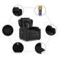 vidaXL Massagesessel mit Aufstehhilfe Schwarz Kunstleder vidaXL Massagesessel mit Aufstehhilfe Schwarz Kunstleder