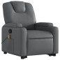 vidaXL Massagesessel mit Aufstehhilfe Grau Kunstleder vidaXL Massagesessel mit Aufstehhilfe Grau Kunstleder