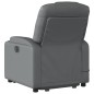 vidaXL Massagesessel mit Aufstehhilfe Grau Kunstleder vidaXL Massagesessel mit Aufstehhilfe Grau Kunstleder