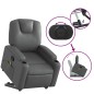 vidaXL Massagesessel mit Aufstehhilfe Grau Kunstleder vidaXL Massagesessel mit Aufstehhilfe Grau Kunstleder