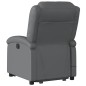 vidaXL Massagesessel mit Aufstehhilfe Grau Kunstleder vidaXL Massagesessel mit Aufstehhilfe Grau Kunstleder