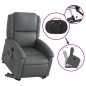 vidaXL Massagesessel mit Aufstehhilfe Grau Kunstleder vidaXL Massagesessel mit Aufstehhilfe Grau Kunstleder