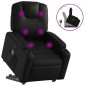 vidaXL Massagesessel mit Aufstehhilfe Schwarz Kunstleder vidaXL Massagesessel mit Aufstehhilfe Schwarz Kunstleder