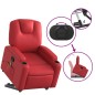 vidaXL Massagesessel mit Aufstehhilfe Rot Kunstleder vidaXL Massagesessel mit Aufstehhilfe Rot Kunstleder