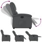 vidaXL Relaxsessel mit Aufstehhilfe Elektrisch Grau Kunstleder vidaXL Relaxsessel mit Aufstehhilfe Elektrisch Grau Kunstleder