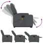 vidaXL Massagesessel mit Aufstehhilfe Elektrisch Grau Kunstleder vidaXL Massagesessel mit Aufstehhilfe Elektrisch Grau Kunstleder