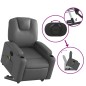 vidaXL Massagesessel mit Aufstehhilfe Elektrisch Grau Kunstleder vidaXL Massagesessel mit Aufstehhilfe Elektrisch Grau Kunstleder