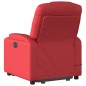 vidaXL Massagesessel mit Aufstehhilfe Elektrisch Rot Kunstleder vidaXL Massagesessel mit Aufstehhilfe Elektrisch Rot Kunstleder