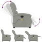 vidaXL Massagesessel mit Aufstehhilfe Elektrisch Hellgrau Samt vidaXL Massagesessel mit Aufstehhilfe Elektrisch Hellgrau Samt