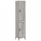 Highboard Grau Sonoma 34,5x34x180 cm Holzwerkstoff Highboard Grau Sonoma 34,5x34x180 cm Holzwerkstoff