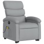 vidaXL Elektrischer Massagesessel mit Aufstehhilfe Hellgrau Stoff vidaXL Elektrischer Massagesessel mit Aufstehhilfe Hellgrau Stoff