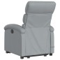 vidaXL Elektrischer Massagesessel mit Aufstehhilfe Hellgrau Stoff vidaXL Elektrischer Massagesessel mit Aufstehhilfe Hellgrau Stoff