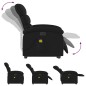vidaXL Elektrischer Massagesessel mit Aufstehhilfe Schwarz Stoff vidaXL Elektrischer Massagesessel mit Aufstehhilfe Schwarz Stoff