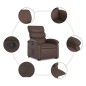 vidaXL Relaxsessel mit Aufstehhilfe Braun Kunstleder vidaXL Relaxsessel mit Aufstehhilfe Braun Kunstleder
