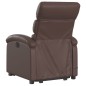 vidaXL Massagesessel mit Aufstehhilfe Braun Kunstleder vidaXL Massagesessel mit Aufstehhilfe Braun Kunstleder