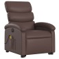 vidaXL Massagesessel mit Aufstehhilfe Elektrisch Braun Kunstleder vidaXL Massagesessel mit Aufstehhilfe Elektrisch Braun Kunstleder