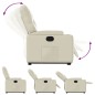 vidaXL Relaxsessel mit Aufstehhilfe Creme Kunstleder vidaXL Relaxsessel mit Aufstehhilfe Creme Kunstleder