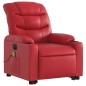 vidaXL Massagesessel mit Aufstehhilfe Elektrisch Rot Kunstleder vidaXL Massagesessel mit Aufstehhilfe Elektrisch Rot Kunstleder
