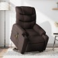 vidaXL Massagesessel mit Aufstehhilfe Dunkelbraun Stoff vidaXL Massagesessel mit Aufstehhilfe Dunkelbraun Stoff