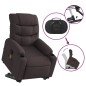 vidaXL Massagesessel mit Aufstehhilfe Dunkelbraun Stoff vidaXL Massagesessel mit Aufstehhilfe Dunkelbraun Stoff