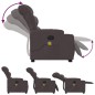vidaXL Massagesessel mit Aufstehhilfe Dunkelbraun Stoff vidaXL Massagesessel mit Aufstehhilfe Dunkelbraun Stoff