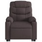 vidaXL Massagesessel mit Aufstehhilfe Dunkelbraun Stoff vidaXL Massagesessel mit Aufstehhilfe Dunkelbraun Stoff